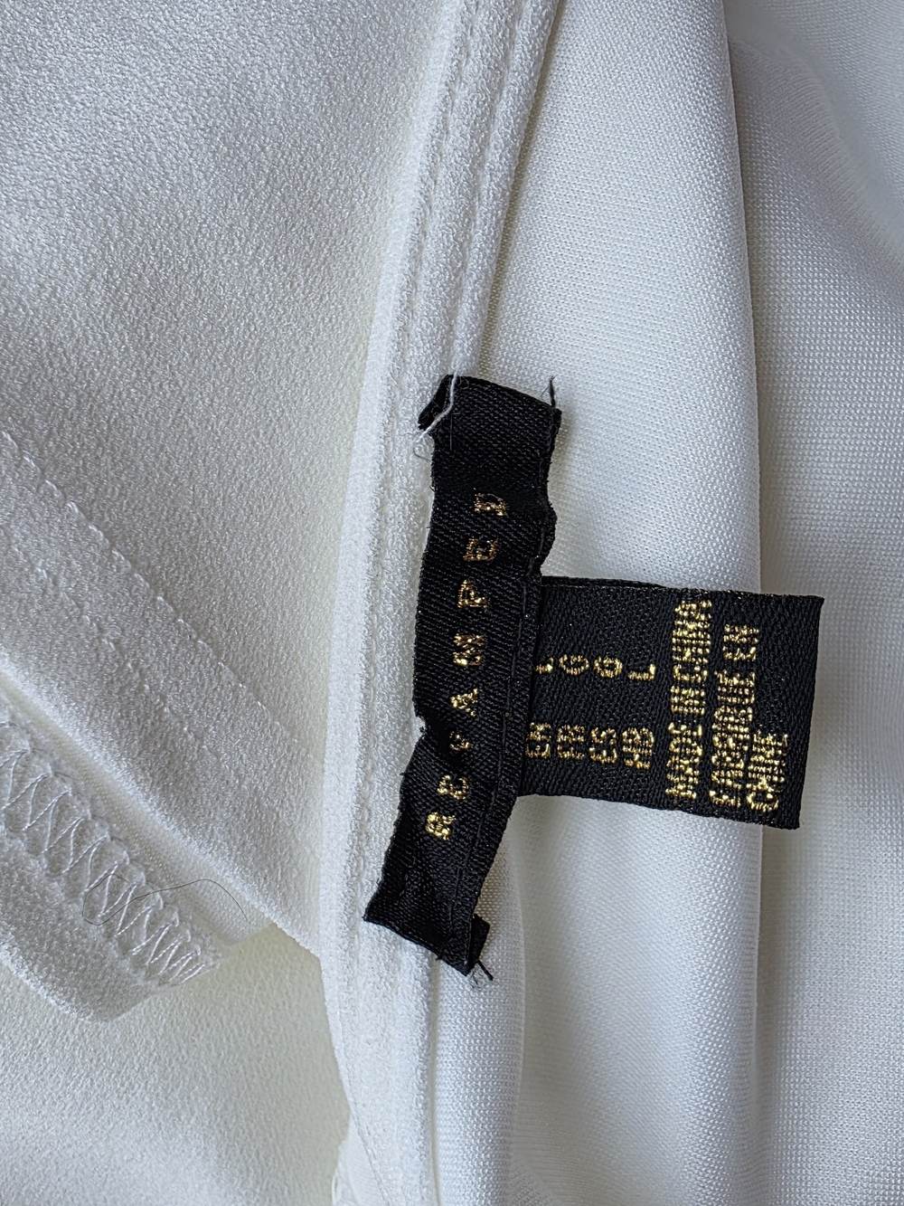 Revamped Ivory Faux Wrap Midi Dress | XL | Short Sleeve Tie Waist - Picture 8 of 10
